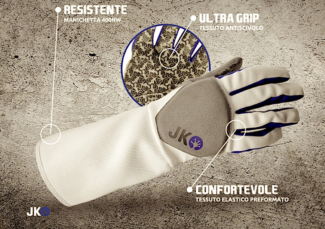 Euro Fencing JKO professional glove with grip