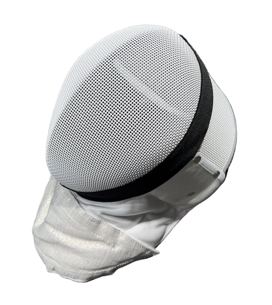 Euro Fencing FIE 1600 N foil/epée WHITE mask with removable bib with velcro